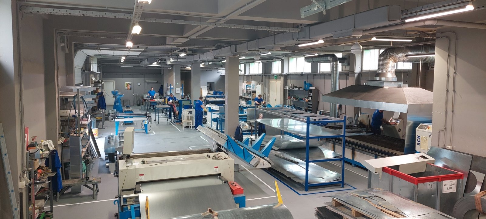 View of the production workshop